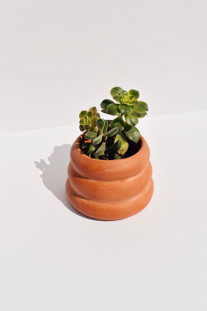 stacked succulent pots Stacked Terracotta Planter