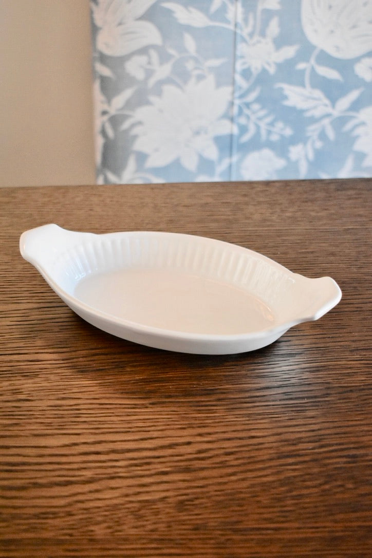 Vintage Scalloped Baking Dish