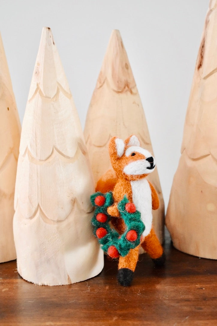 Finley Fox Felt Ornament