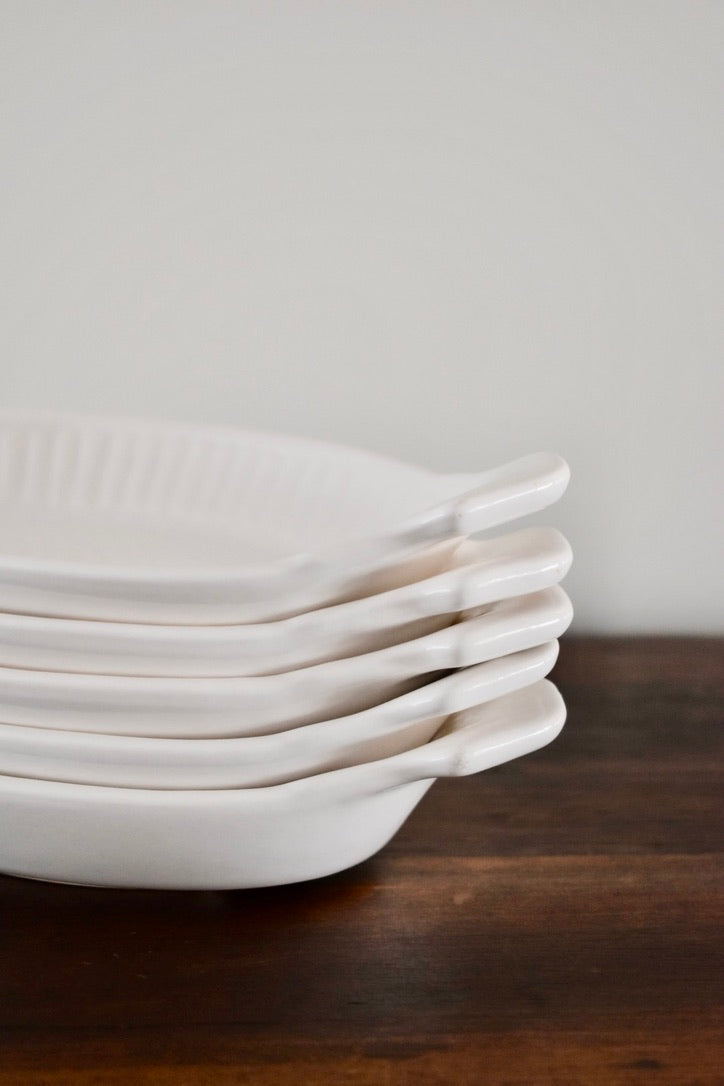 Vintage Scalloped Baking Dish