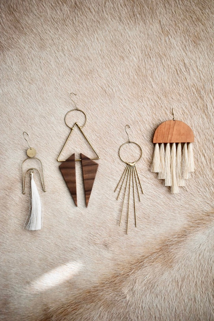 Wood & Tassel Ornaments