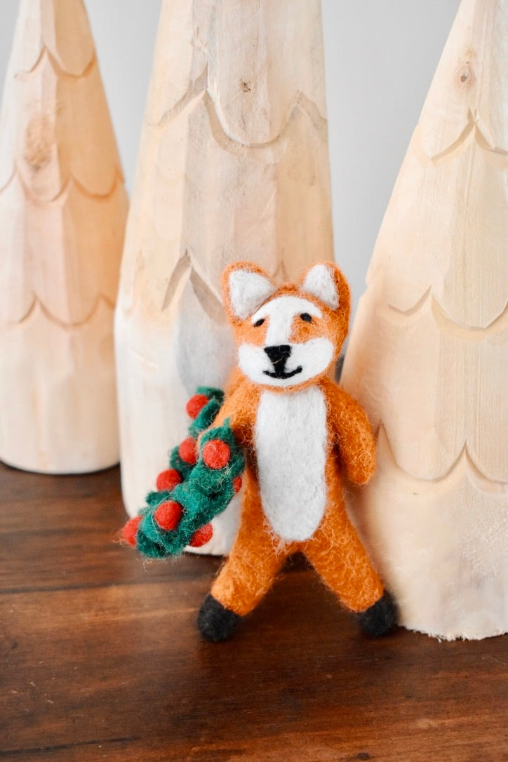 Finley Fox Felt Ornament