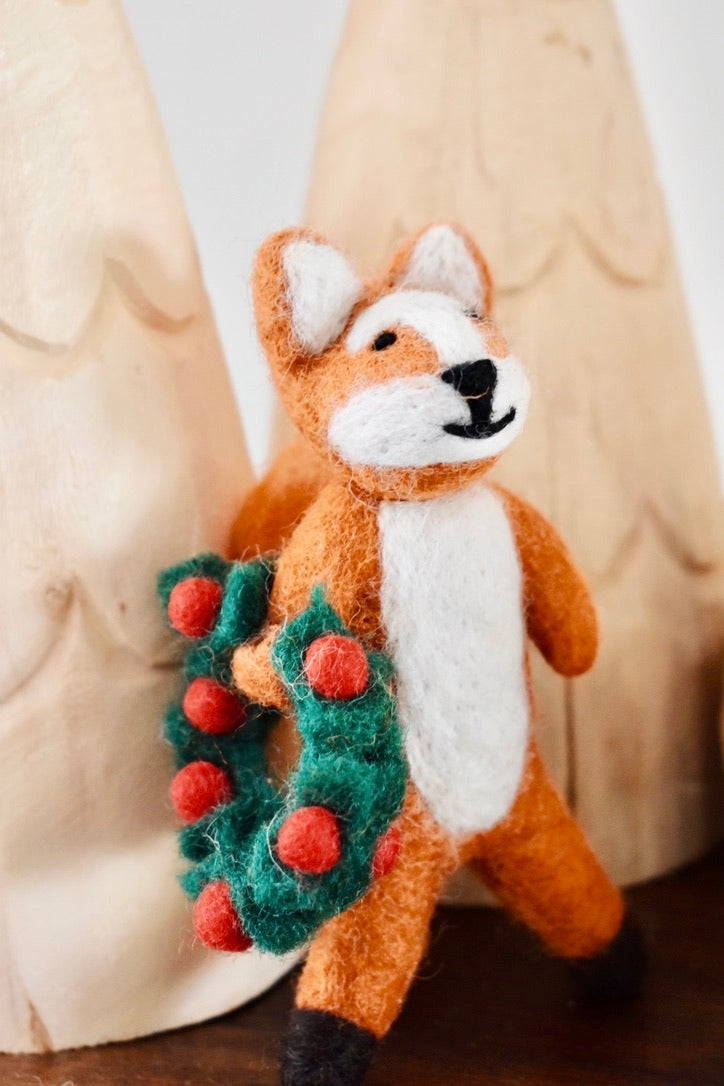 Finley Fox Felt Ornament