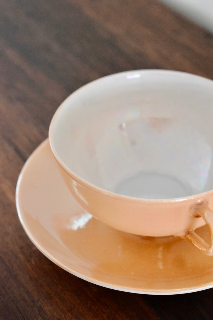 Vintage Orange Lusterware Set (16 pieces)