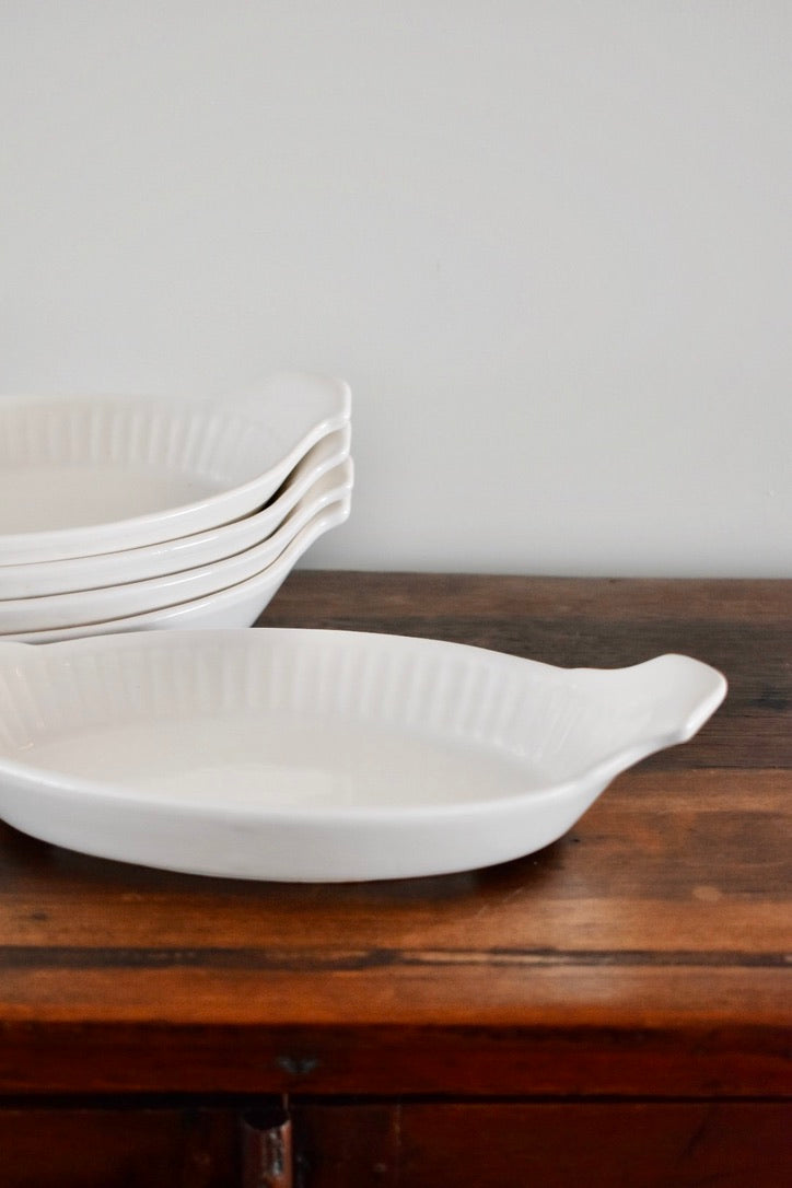 Vintage Scalloped Baking Dish