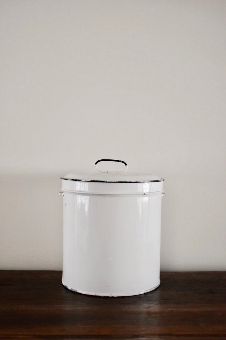 Vintage Enamel Bucket