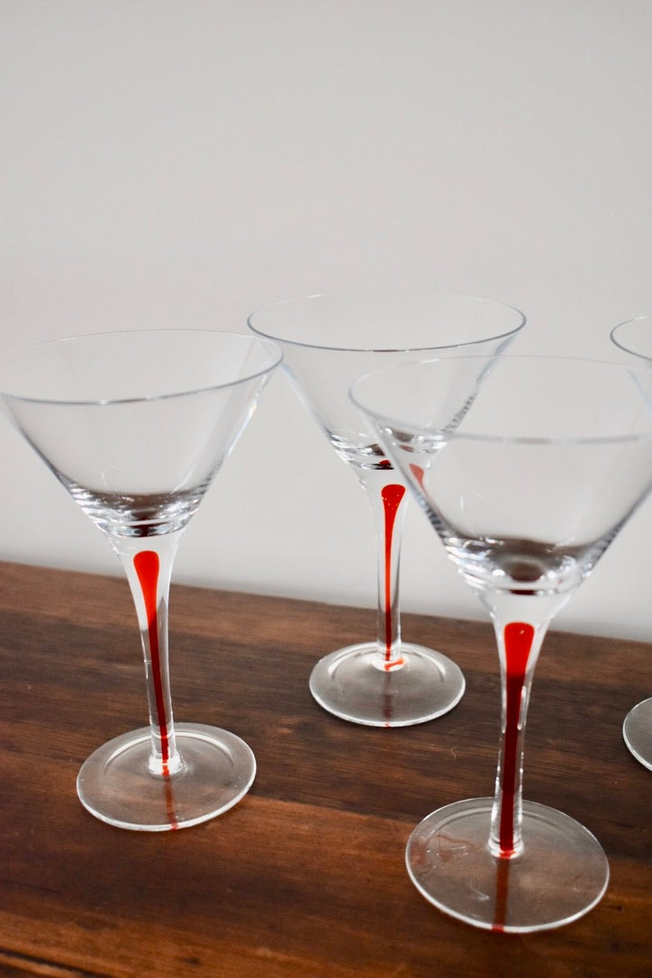 Vintage Martini Glasses (set of 4)