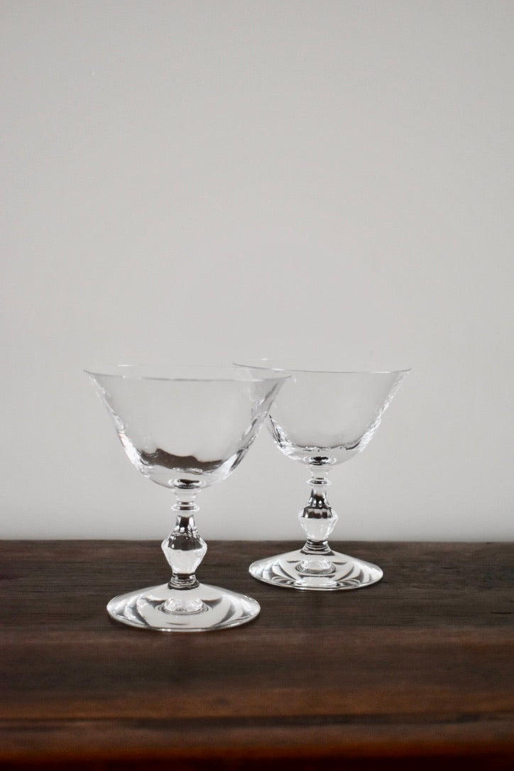 Savvy Vintage Coupe Glasses (set of 2)