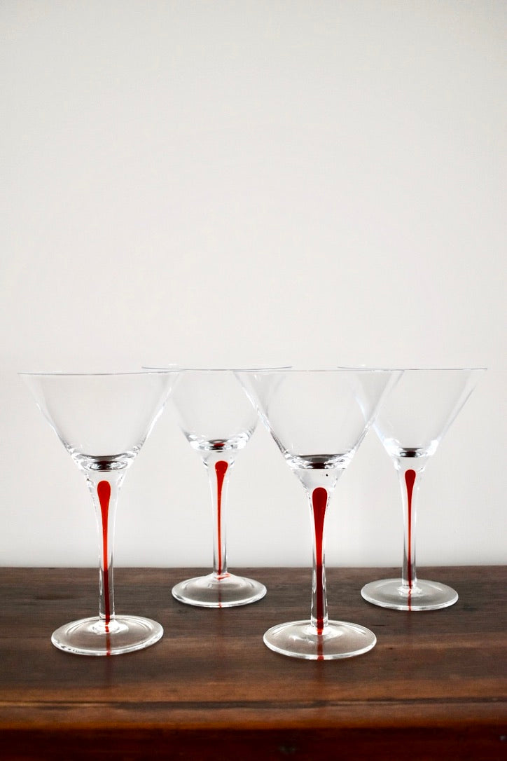 Vintage Martini Glasses (set of 4)