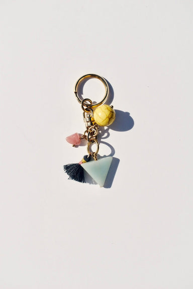 Aquamarine Crystal Talisman Keychain - Ardent Market - Sofia Ramsay