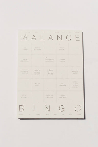 Balance Bingo Pad - Ardent Market - Wilde House Paper