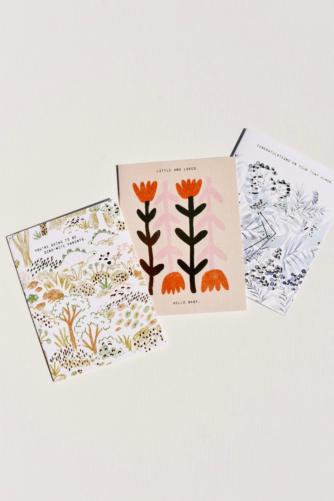 Bluebirds Baby Card - Ardent Market - Someday Studio