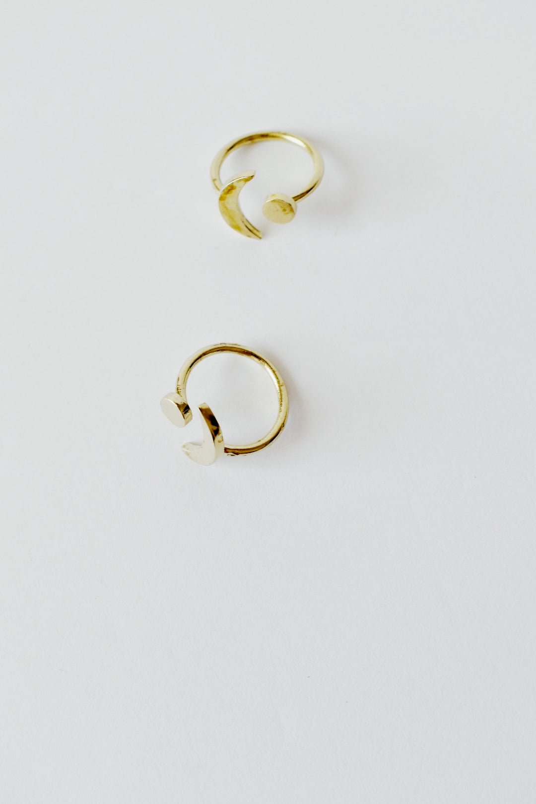 Brass Moon Ring -Océanne - Ardent Market