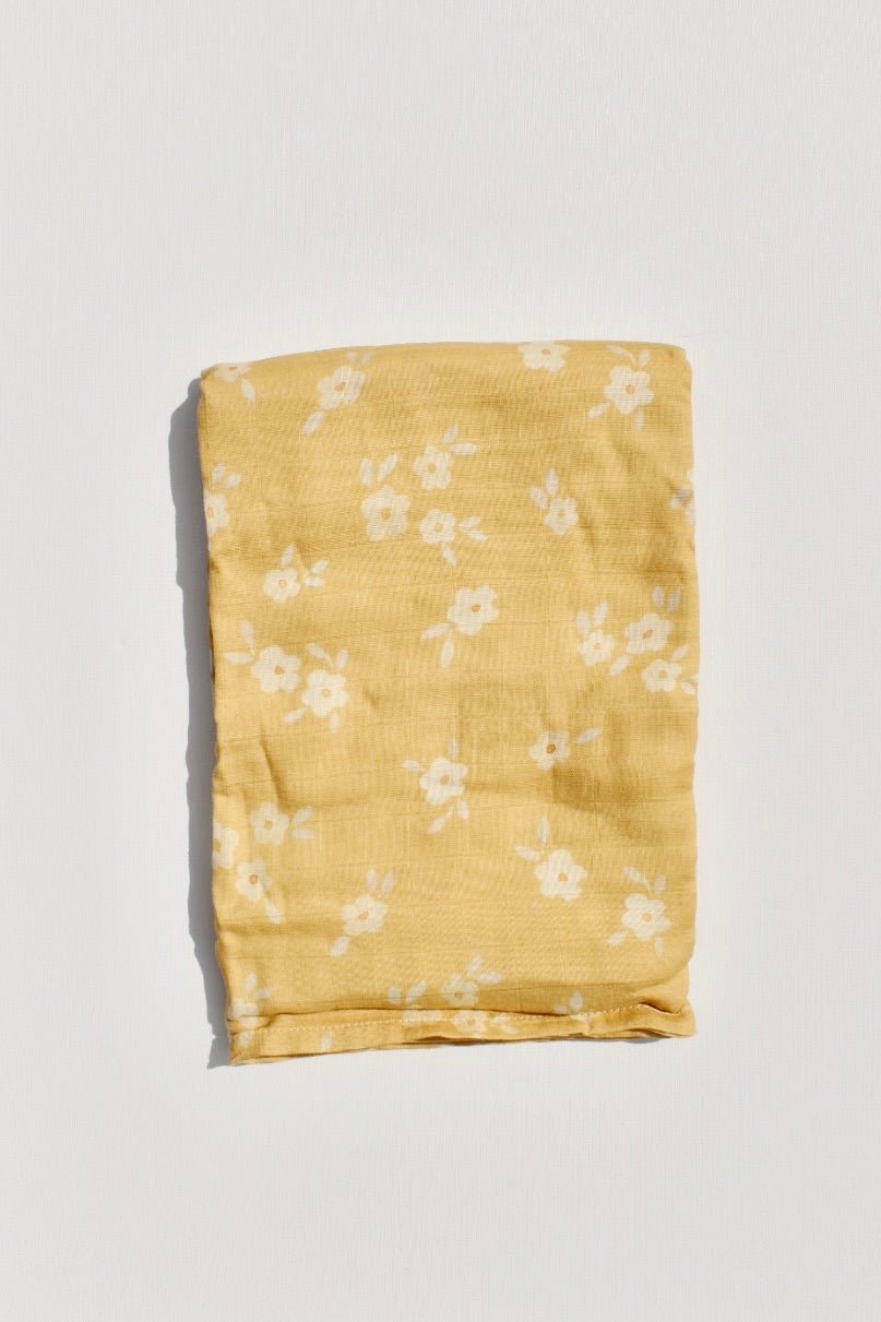 Buttercup Muslin Swaddle Blanket - Ardent Market - Mini Wander