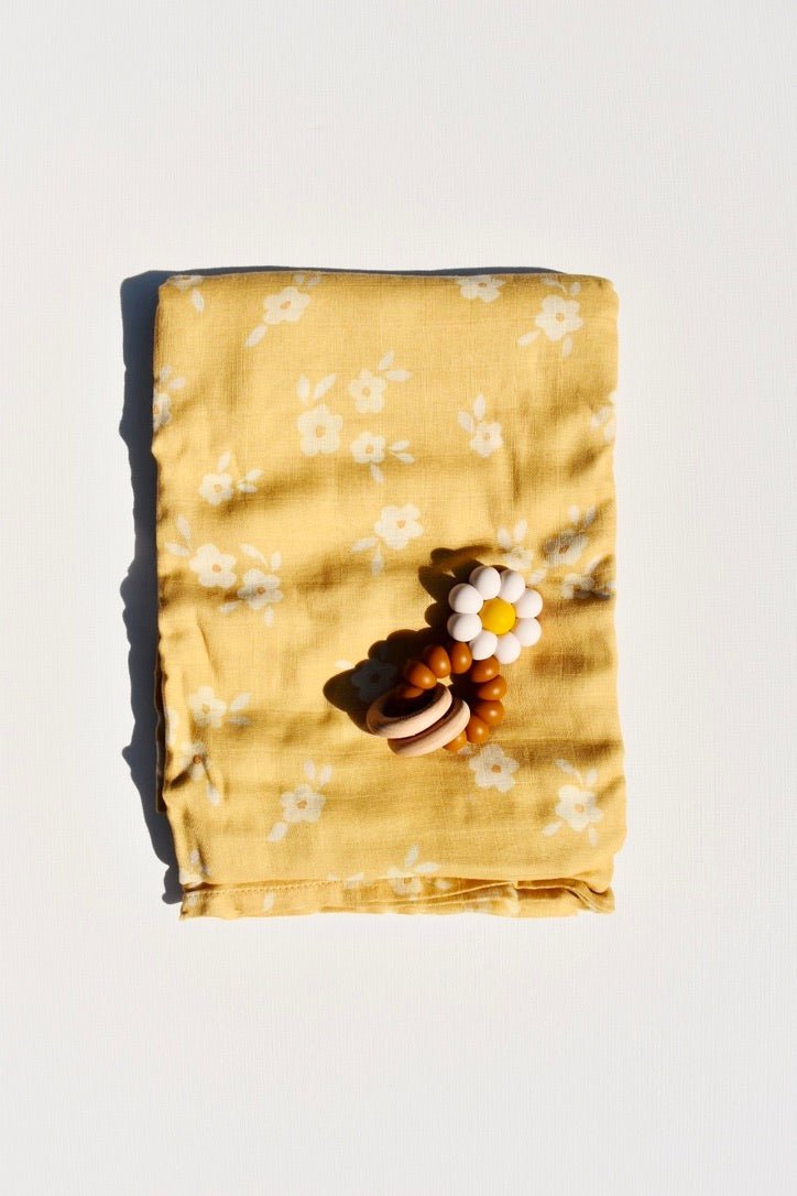 Buttercup Muslin Swaddle Blanket - Ardent Market - Mini Wander