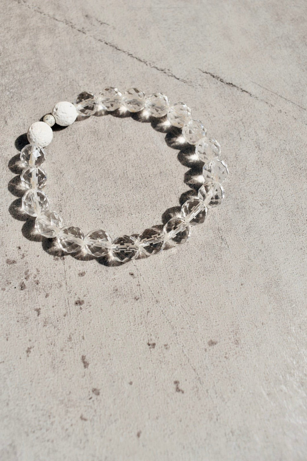 Clear Quartz Essential Oil Diffuser Bracelet -LLL. - Ardent Market