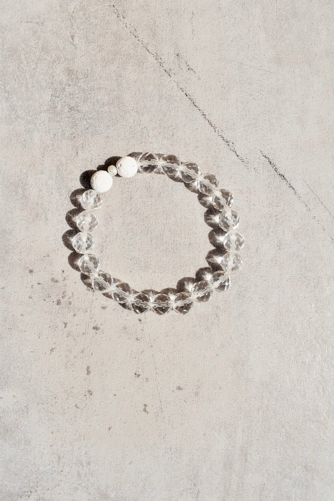 Clear Quartz Essential Oil Diffuser Bracelet -LLL. - Ardent Market