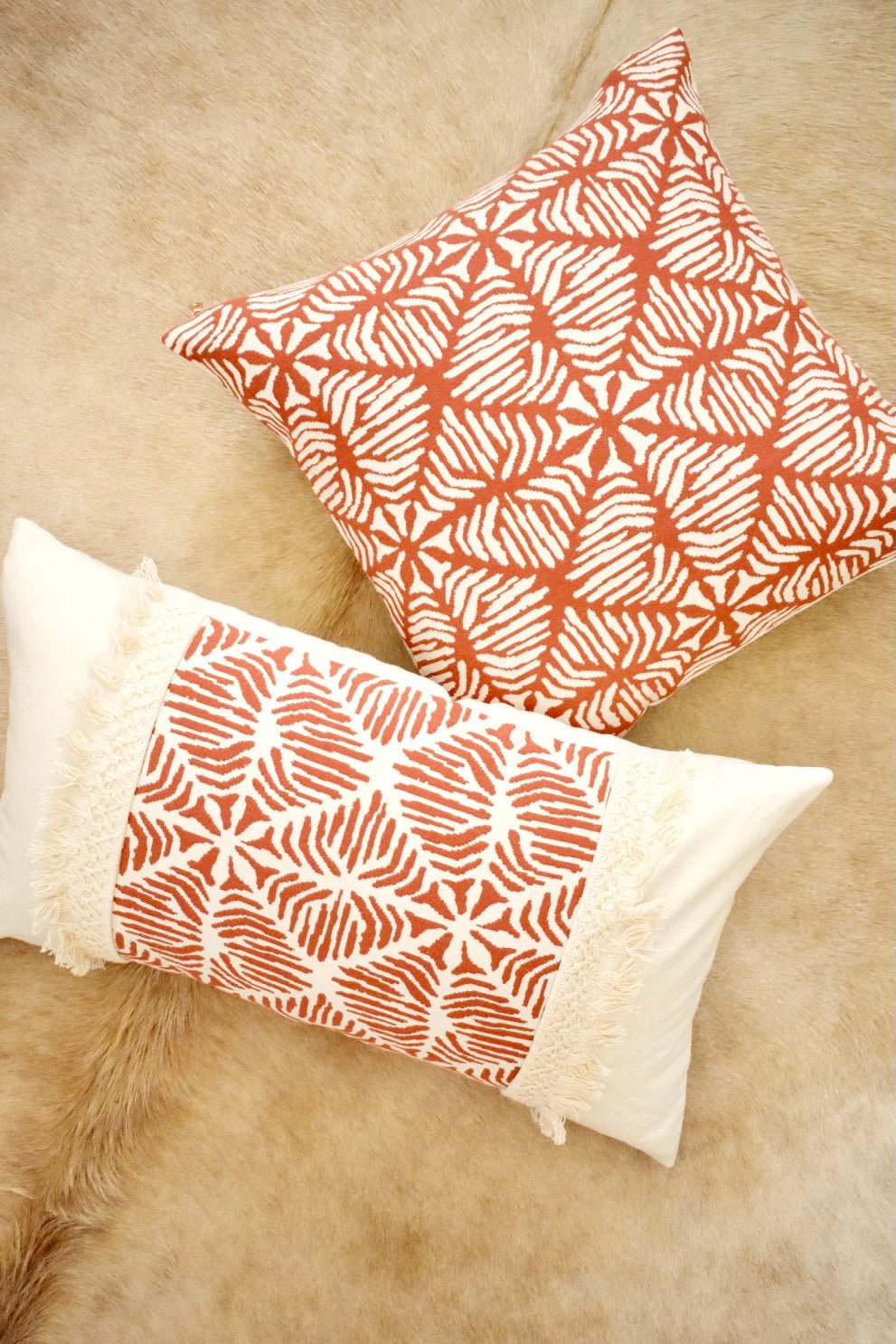 Coral Geo Pillow Cover - Ardent Market - Norwegian Wood