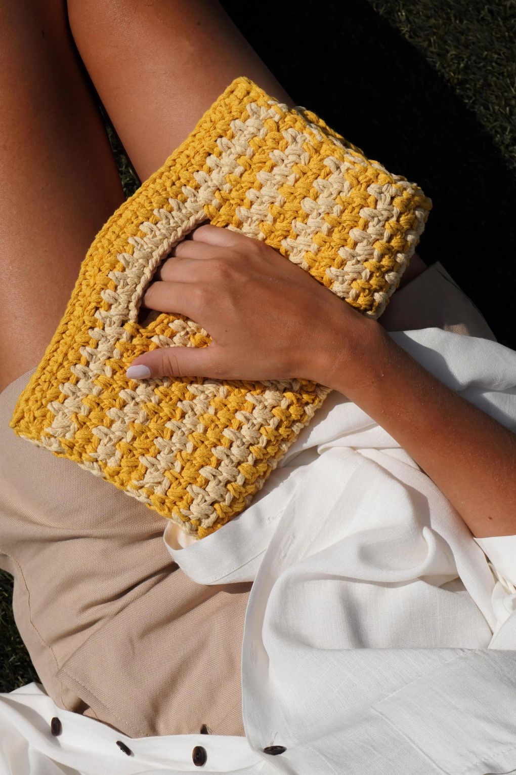 Costa Foldover Clutch - Ardent Market - Binge Knit