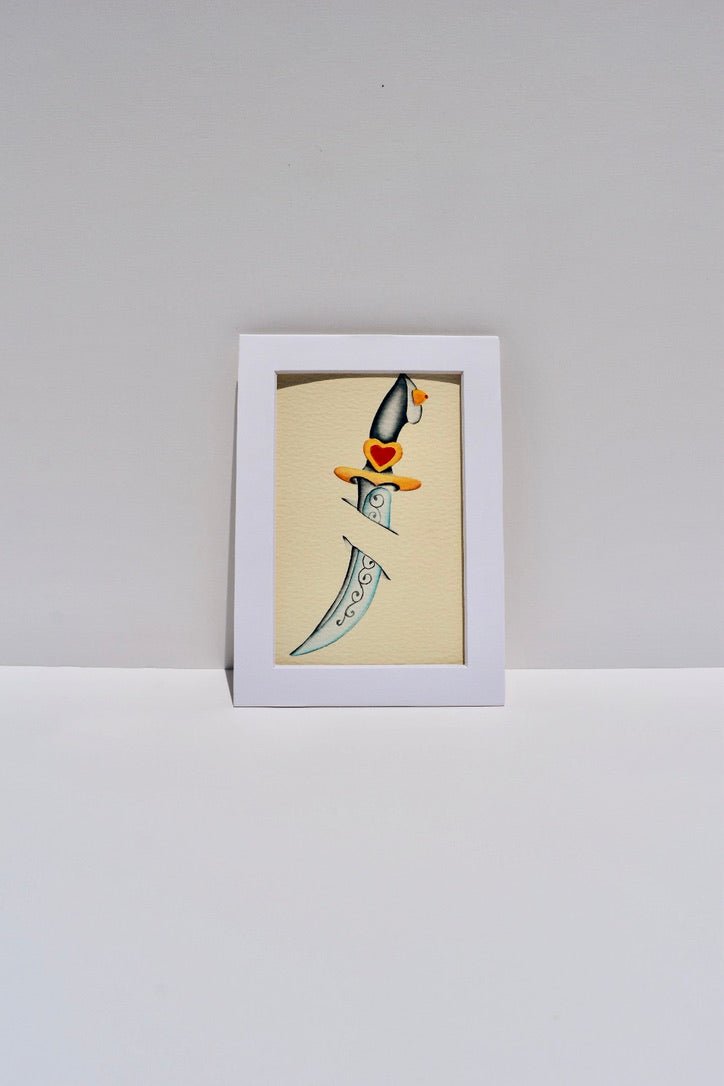 Dagger Watercolor Print - Ardent Market - Tex Valiente