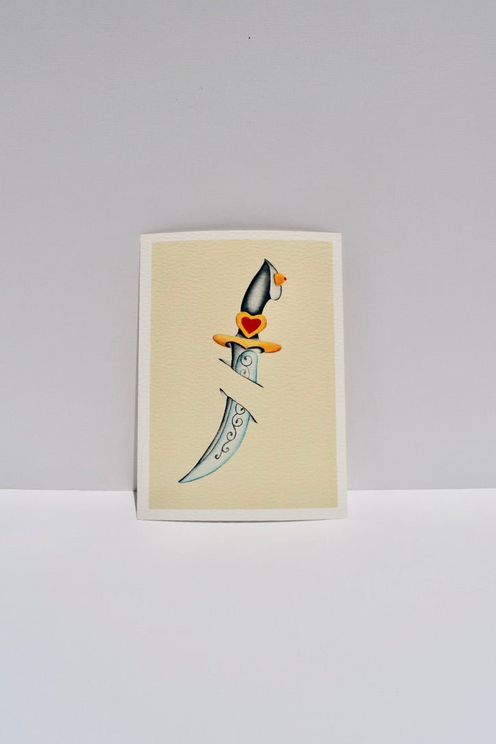 Dagger Watercolor Print - Ardent Market - Tex Valiente