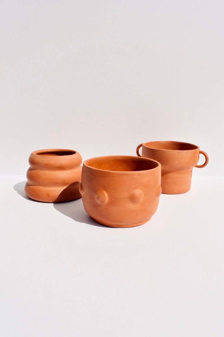 Dotted Terracotta Planter -Earthtones Pottery - Ardent Market