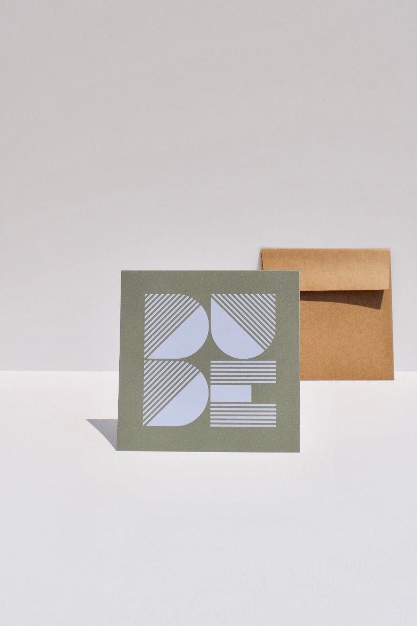 Dude Geo Card -The Design Craft - Ardent Market