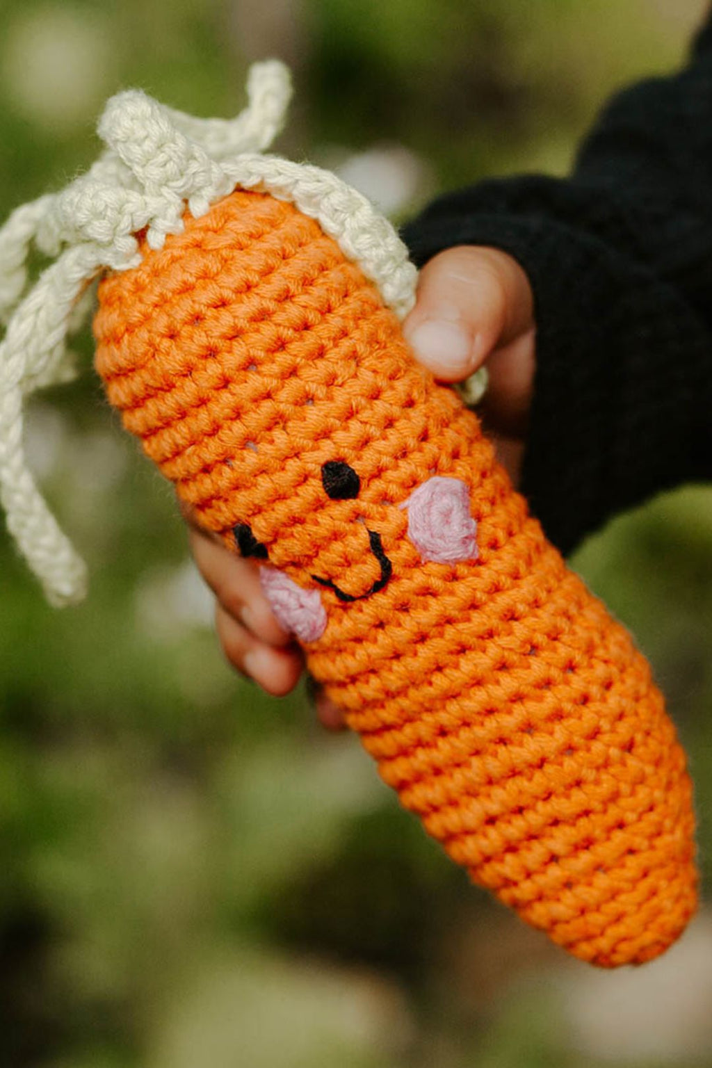 Friendly Carrot Plush Rattle - Ardent Market - Pebble