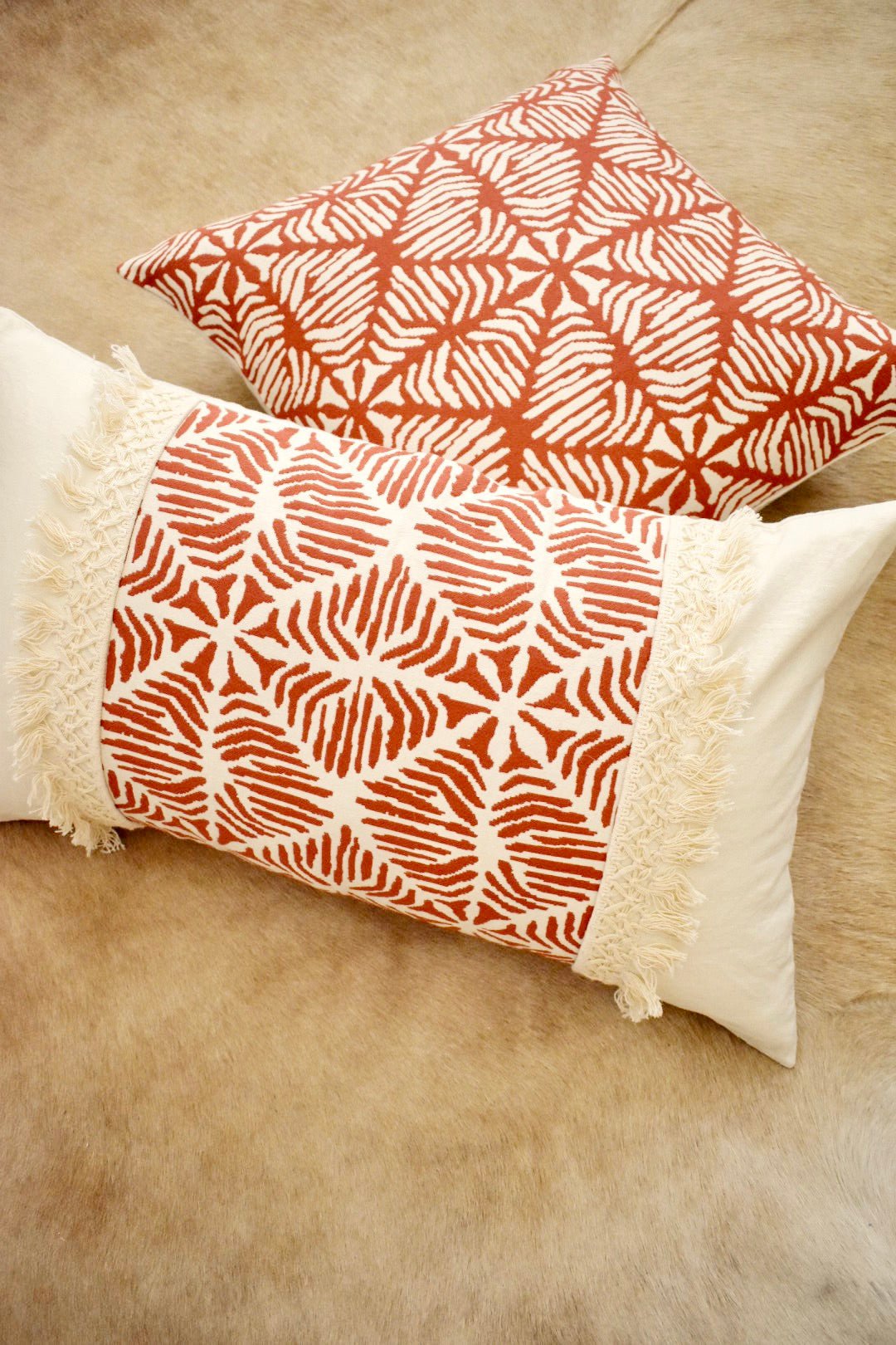 Fringe Lumbar Pillow Cover - Ardent Market - Norwegian Wood