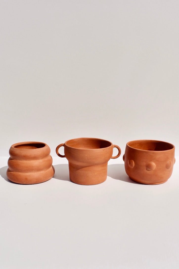 Handled Terracotta Planter -Earthtones Pottery - Ardent Market