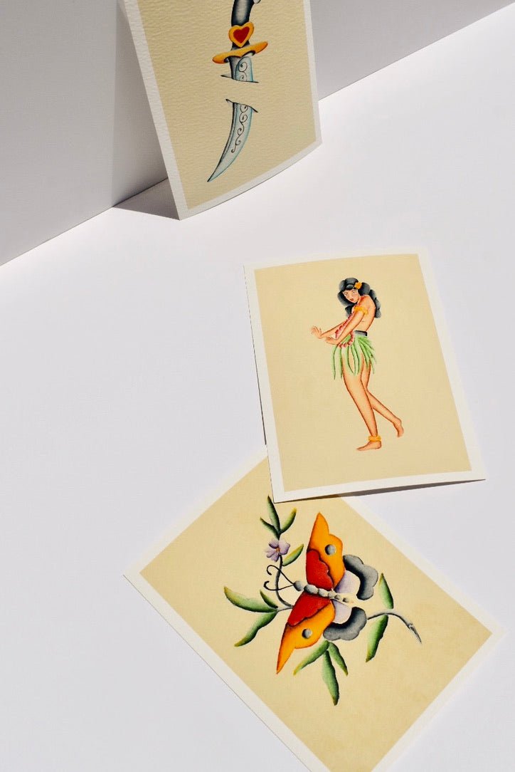 Hula Girl Watercolor Print - Ardent Market - Tex Valiente