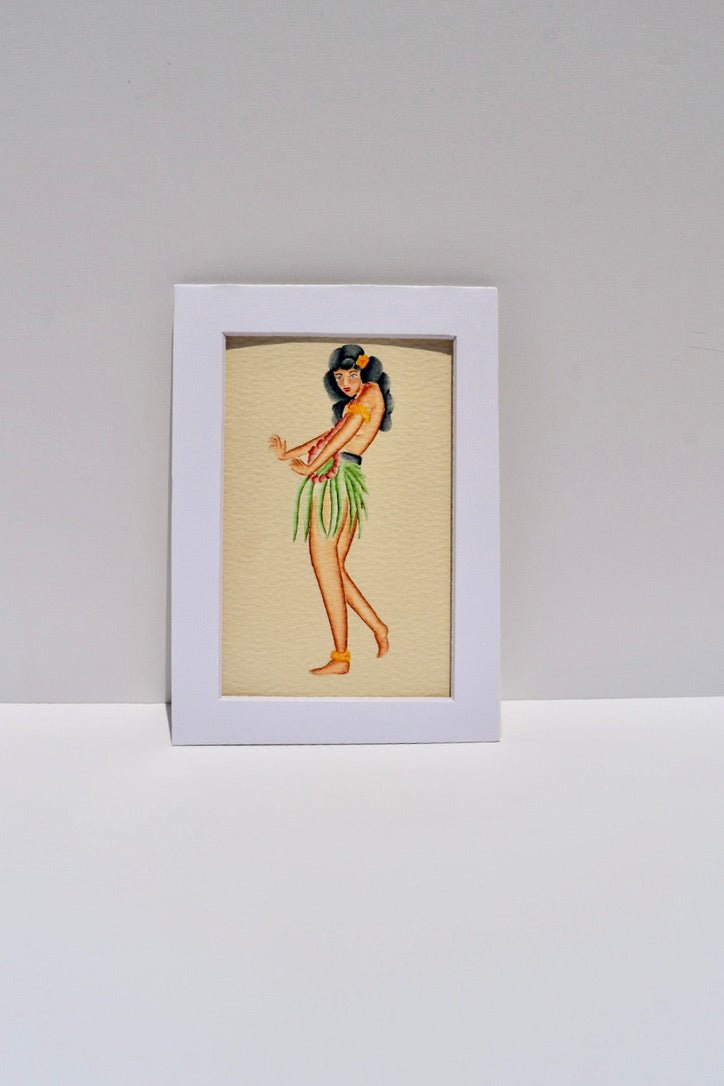 Hula Girl Watercolor Print - Ardent Market - Tex Valiente