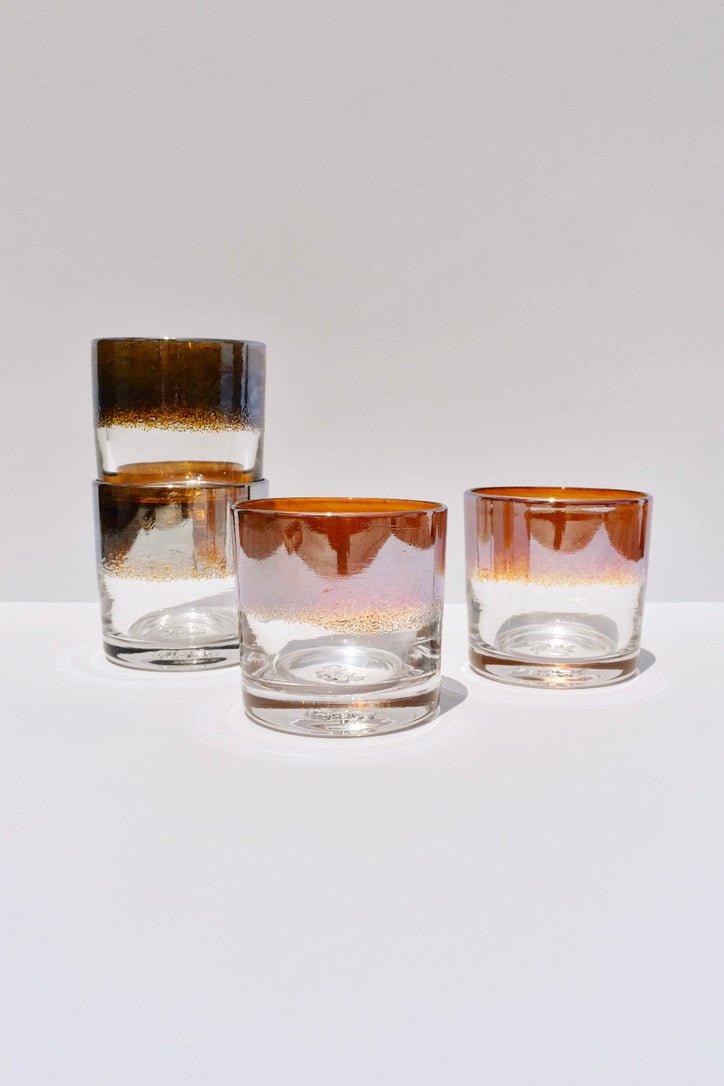 Iris Amber Rocks Glass -JFR - Ardent Market
