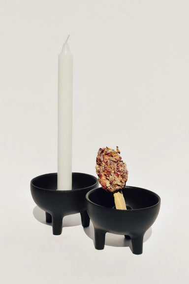 Iron Footed Candle & Incense Holder - Ardent Market - Ardent Market
