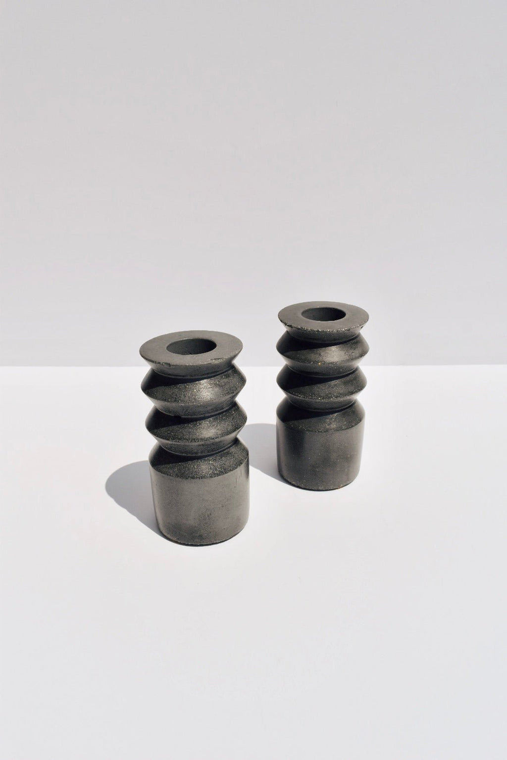 Midnight Taper Candle Holders (pair) -Verve Artistry - Ardent Market