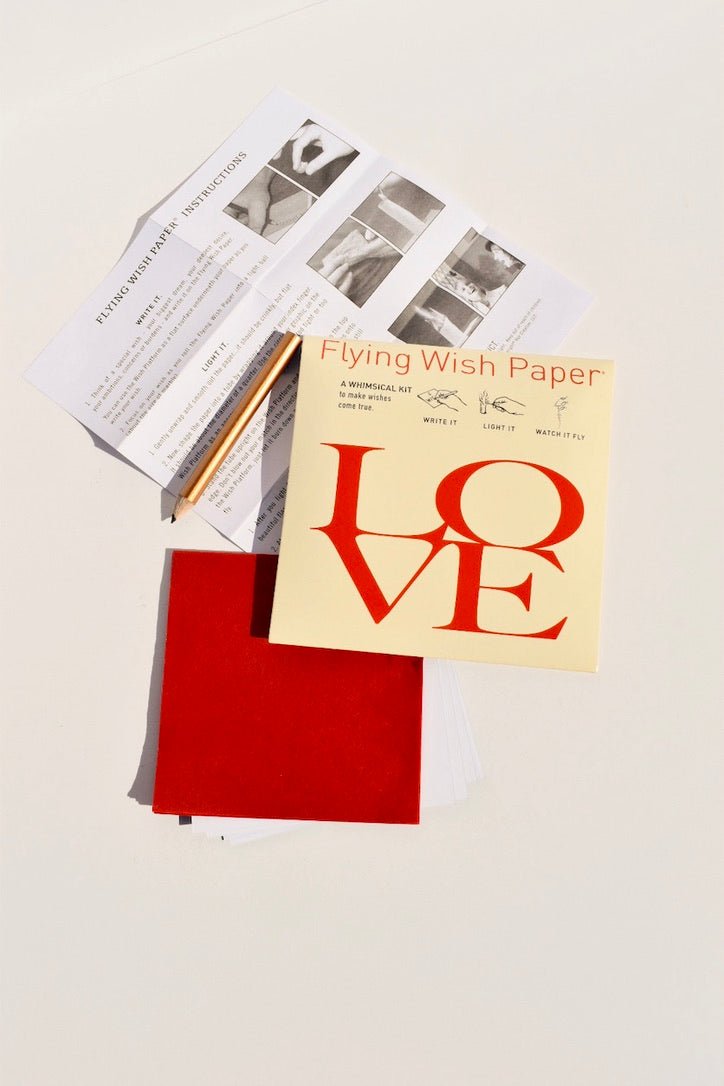 Mini Love Letters Wish Paper Kit -FLYING WISH PAPER - Ardent Market