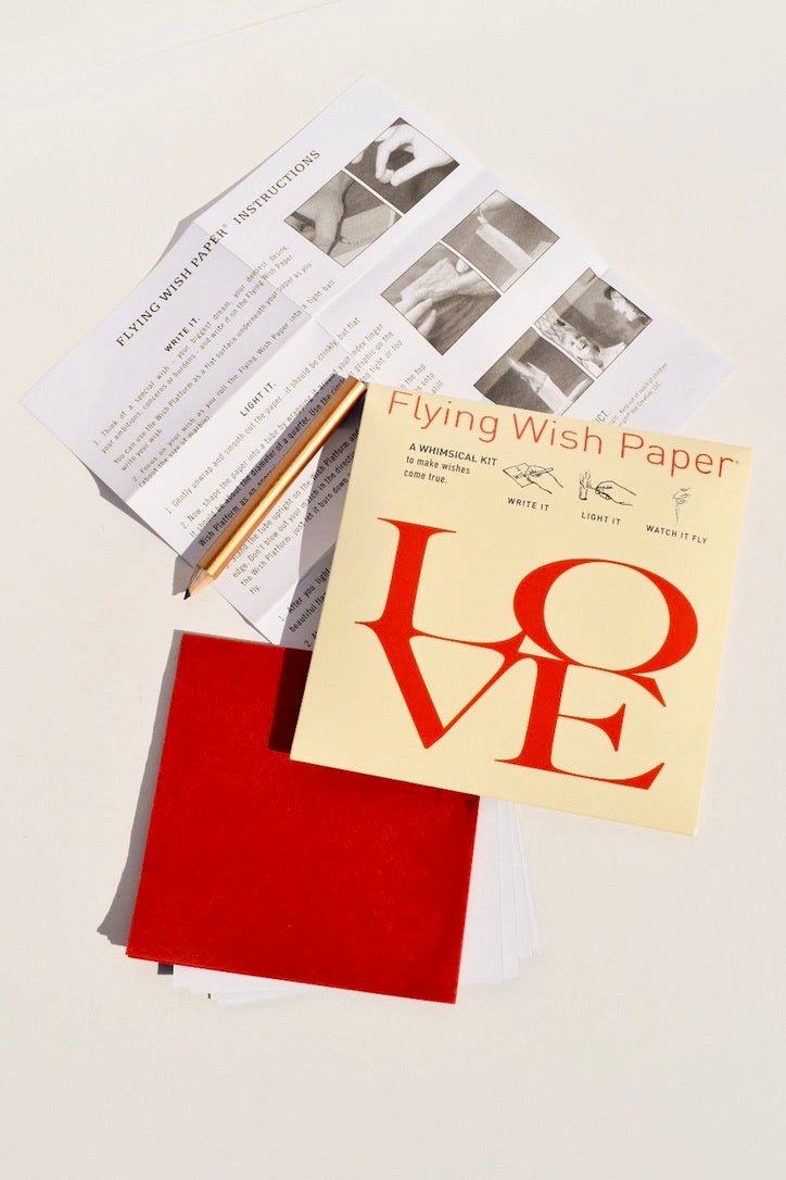Mini Love Letters Wish Paper Kit -FLYING WISH PAPER - Ardent Market