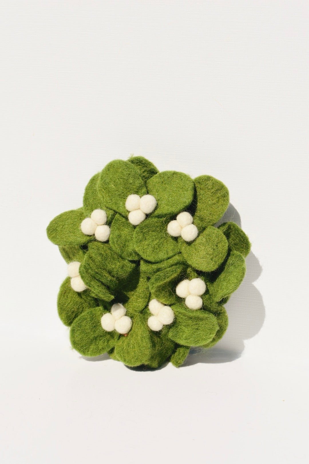 Mini Mistletoe Wreath Felt Ornament - Ardent Market - Ardent Market
