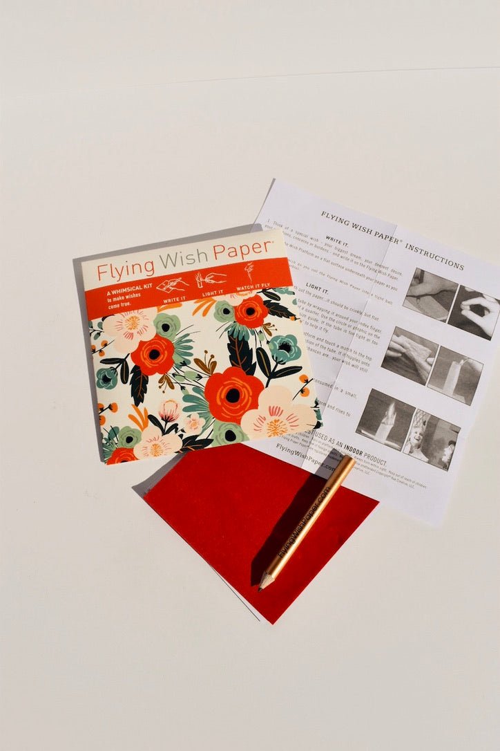 Mini Orange Blossom Wish Paper Kit -Flying Wish Paper - Ardent Market