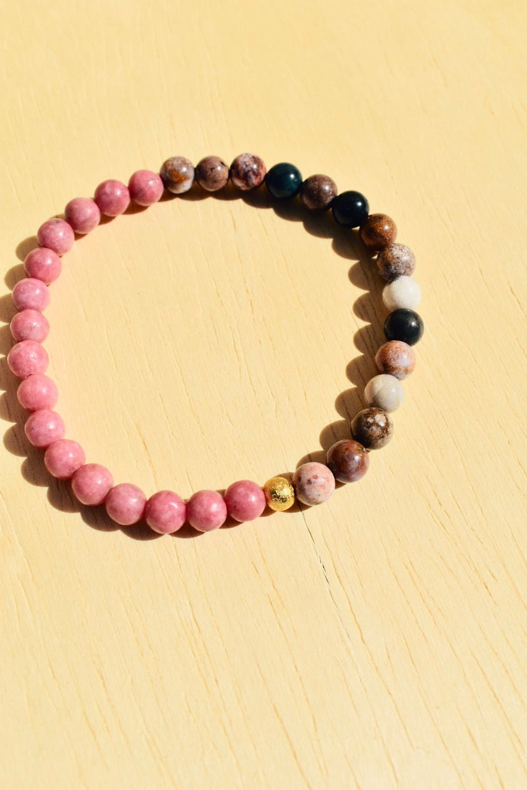 Ocean Jasper + Rhodonite Bracelet -LLL. - Ardent Market