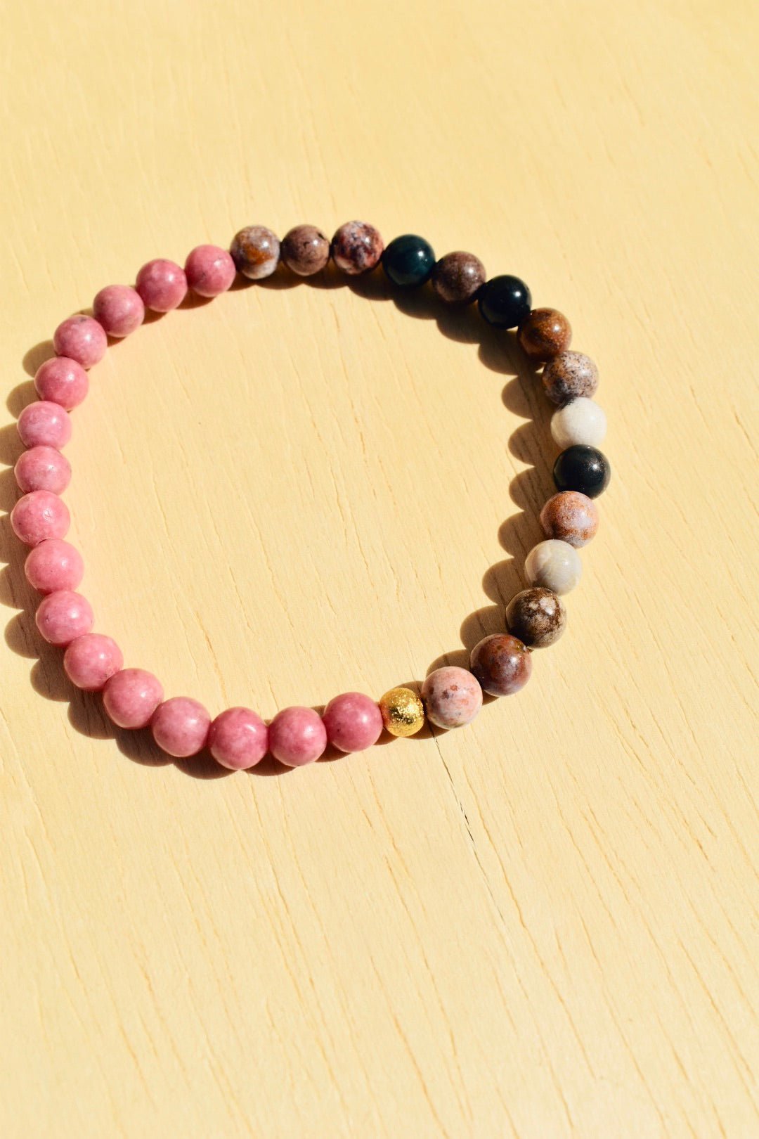 Ocean Jasper + Rhodonite Bracelet -LLL. - Ardent Market