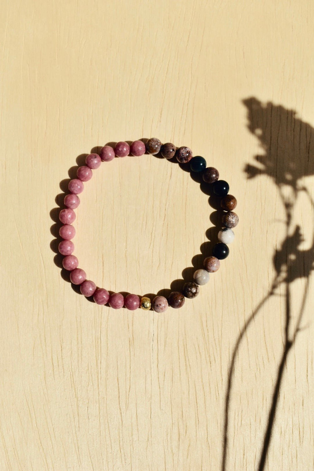 Ocean Jasper + Rhodonite Bracelet -LLL. - Ardent Market