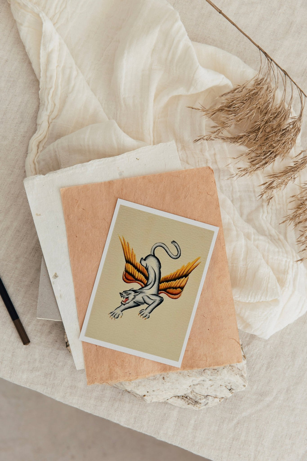 Panther Watercolor Print - Ardent Market - Tex Valiente