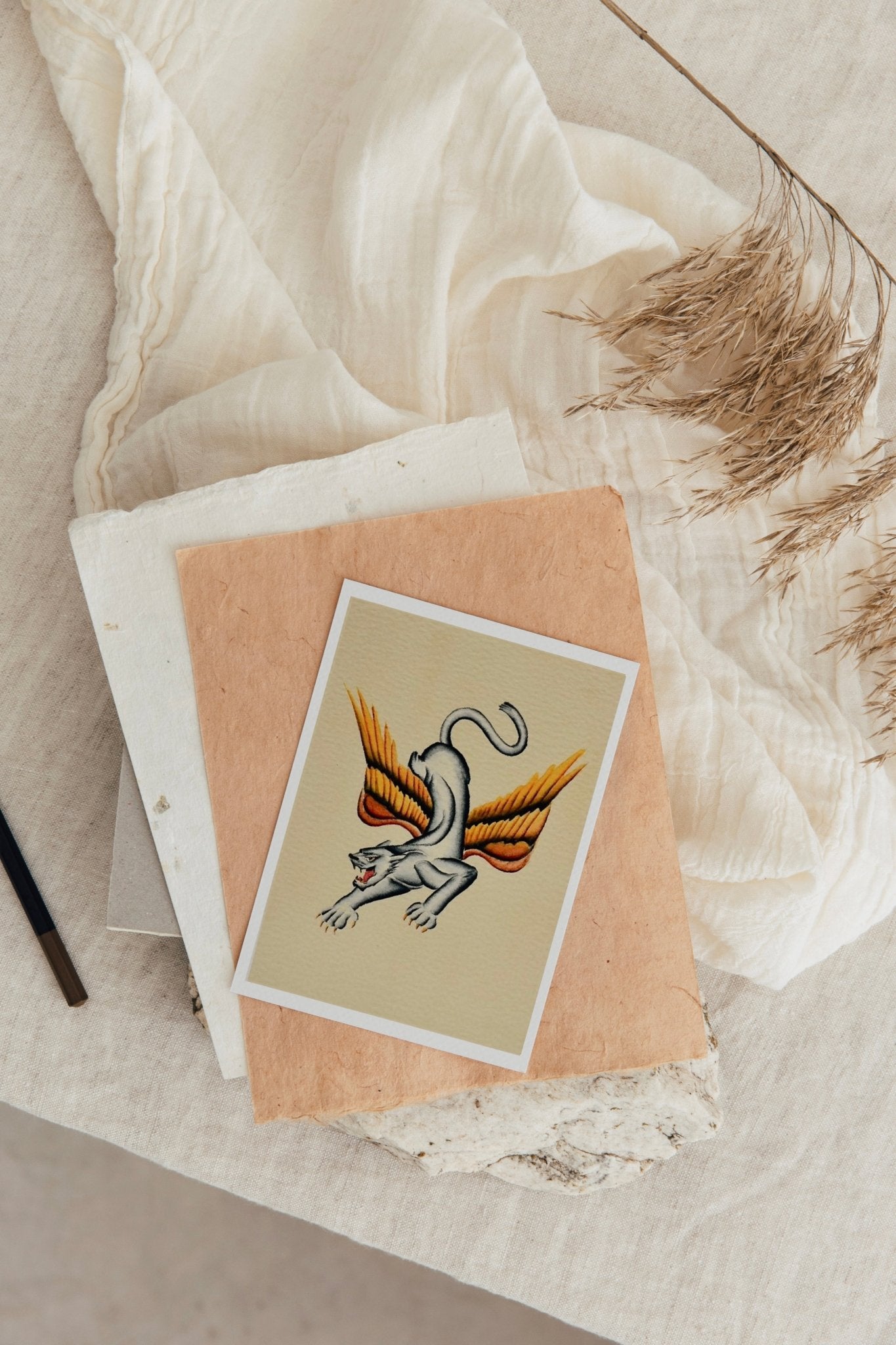 Panther Watercolor Print - Ardent Market - Tex Valiente