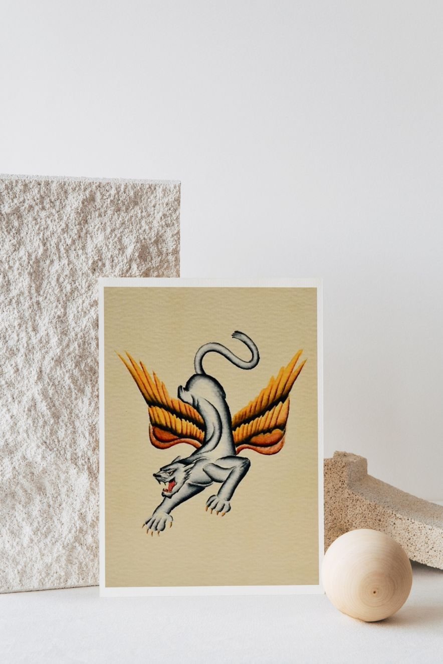 Panther Watercolor Print - Ardent Market - Tex Valiente