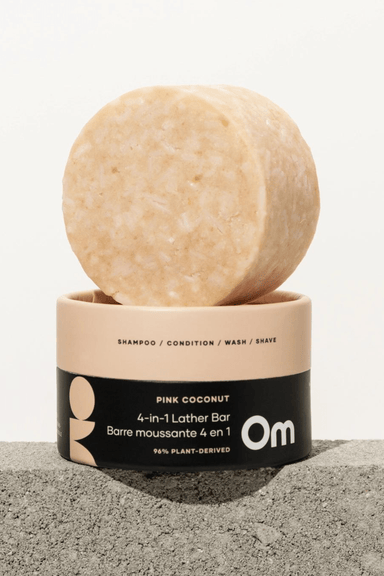 Pink Coconut 4-in-1 Lather Bar - Ardent Market - Om Organics