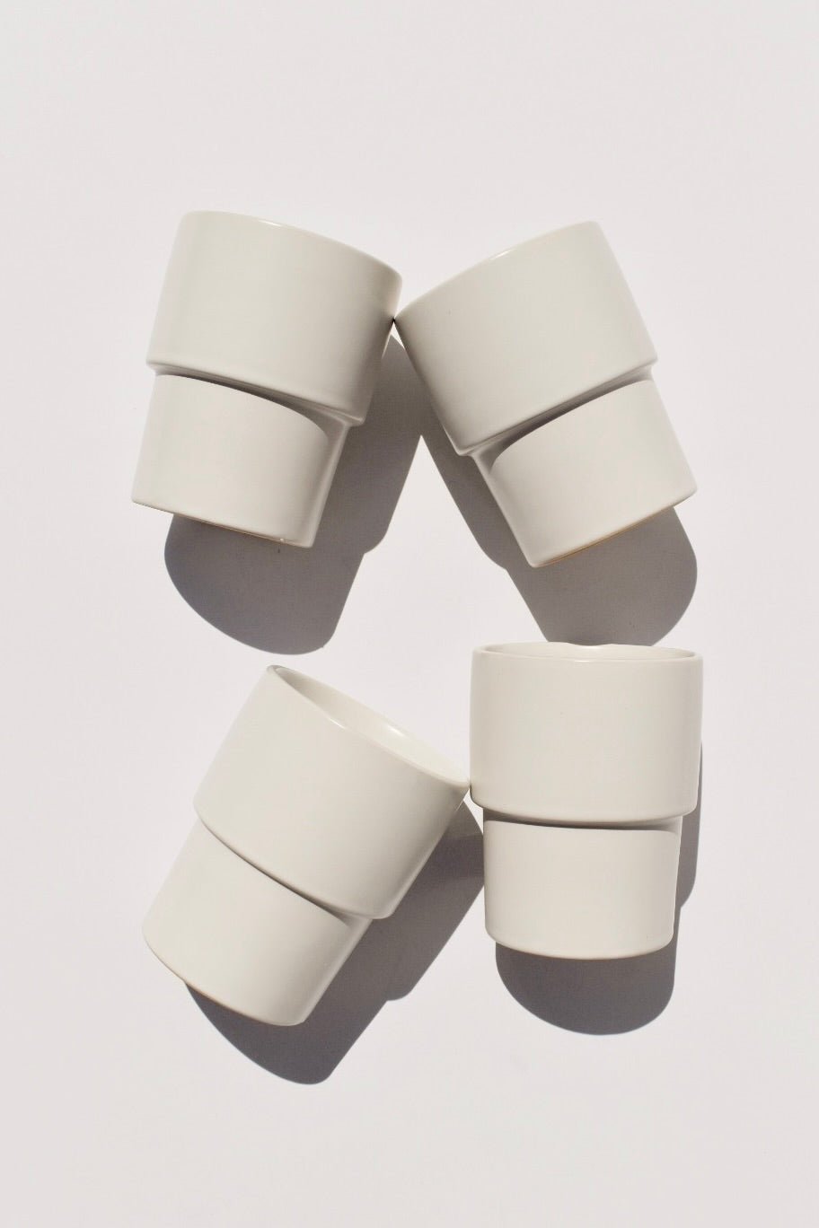 Raya Stacking Ceramic Cup Set (set of four) - Ardent Market - Ardent Market