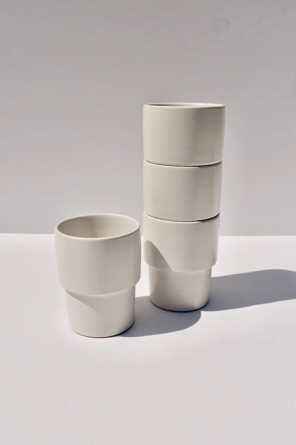 Raya Stacking Ceramic Cup Set (set of four) - Ardent Market - Ardent Market