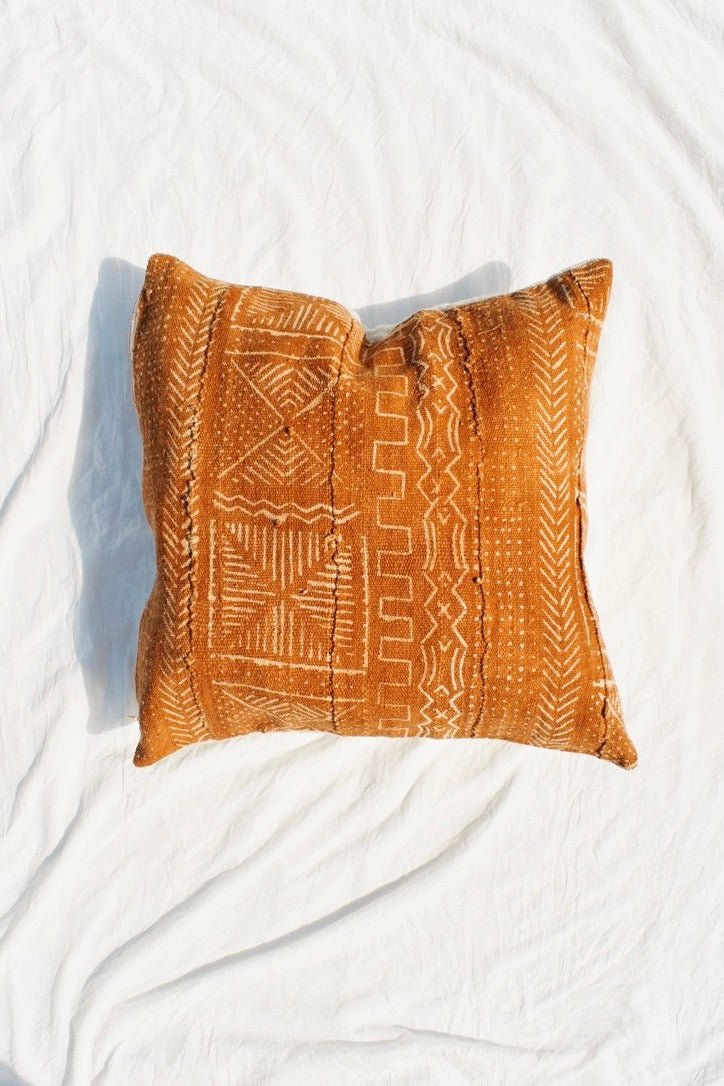Vintage Rust Stripe Pillow Cover Designer Pillow Tristan
