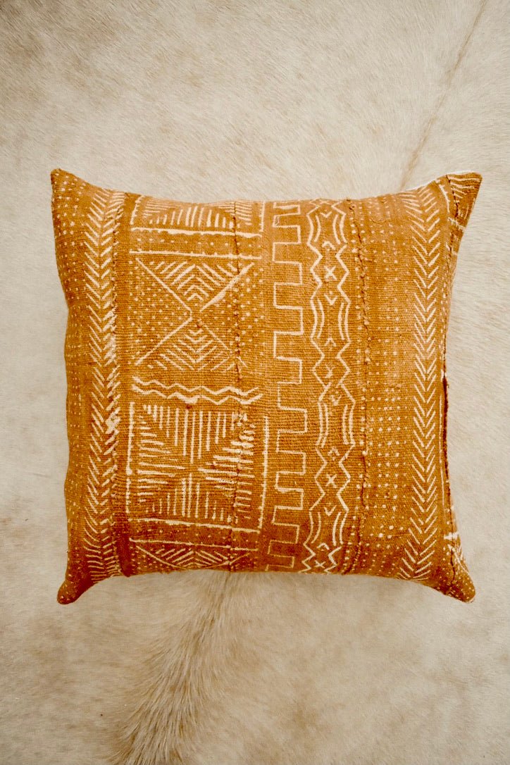 Rust African Mudcloth Pillow Cover - Ardent Market - Norwegian Wood